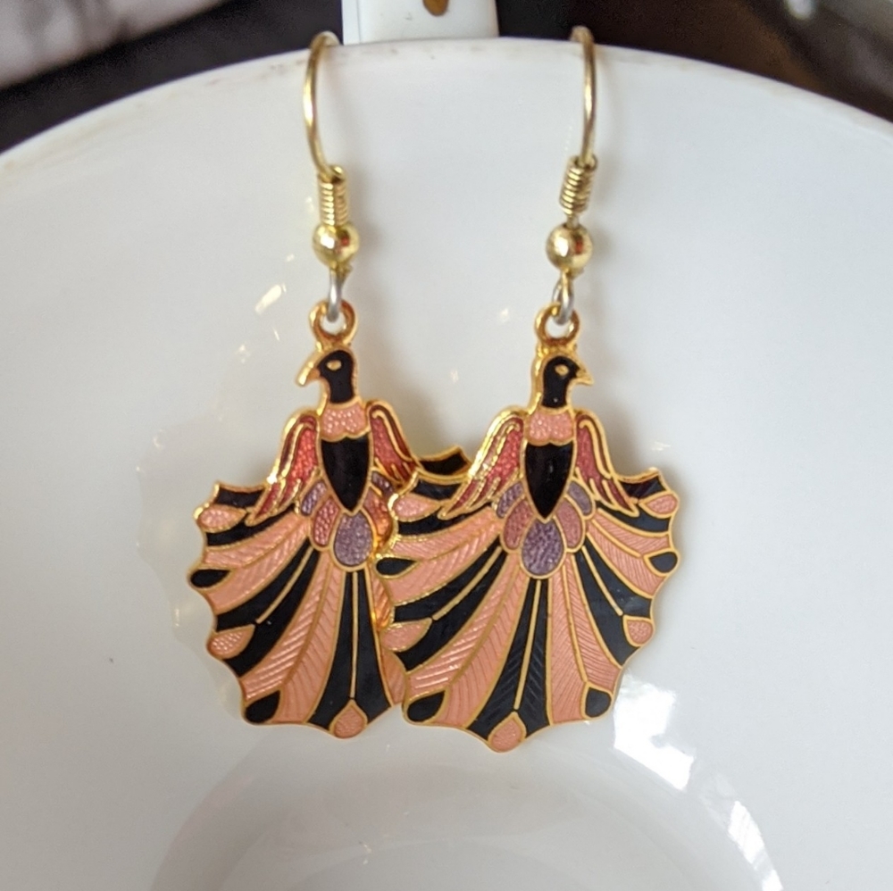 1920s Inspired Phoenix Earrings